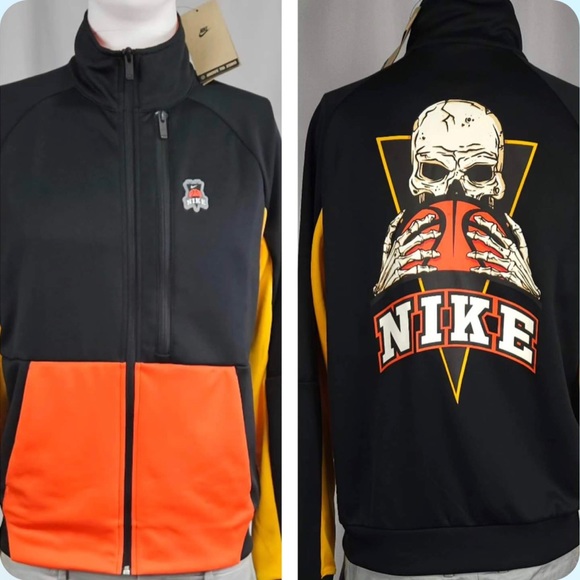 New Medium Nike Zip Up Skull Gang Mint Green Track Jacket Coat - Picture 1 of 9